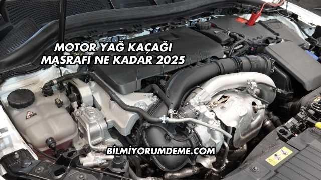 Motor Yağ Kaçağı Masrafı Ne Kadar 2025