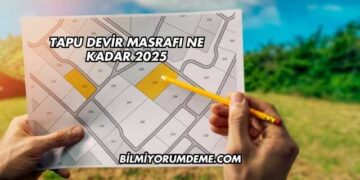Tapu Devir Masrafı Ne Kadar 2025