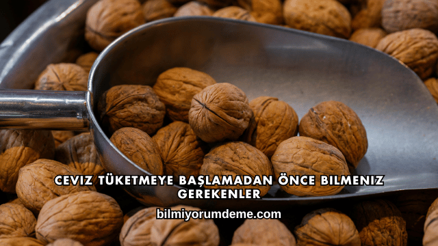 Ceviz Tüketmeye Başlamadan Önce Bilmeniz Gerekenler